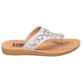 Kylie Papuče s ažurnim uzorkom bijela