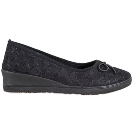 Evento Vinceza glitter pumpe crna