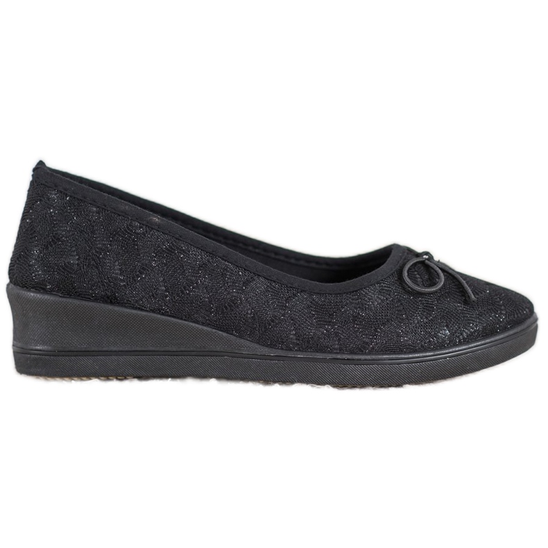 Evento Vinceza glitter pumpe crno