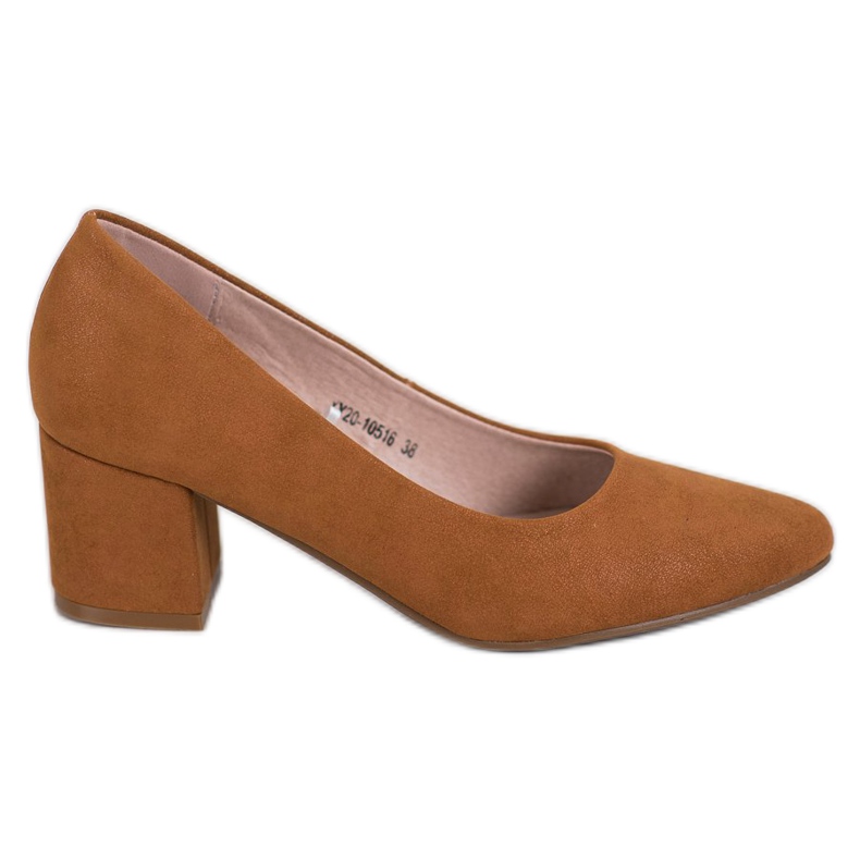 W. Potocki Klasične cipele s visokim potpeticama smeđa