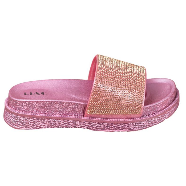 SHELOVET Papuče na visokoj platformi ružičasta