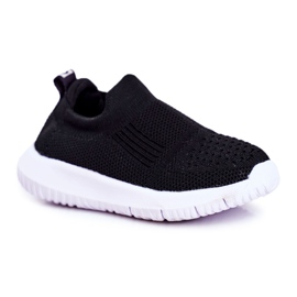 Apawwa Sportske dječje cipele Slip-On Black Eltros crna