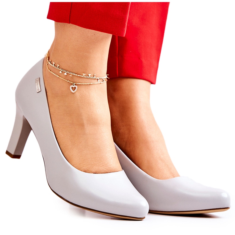 Ženske pumpe Sergio Leone mat siva Orsola