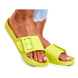 Ženske papuče Big Star sa zelenom kopčom FF274A390 zelena