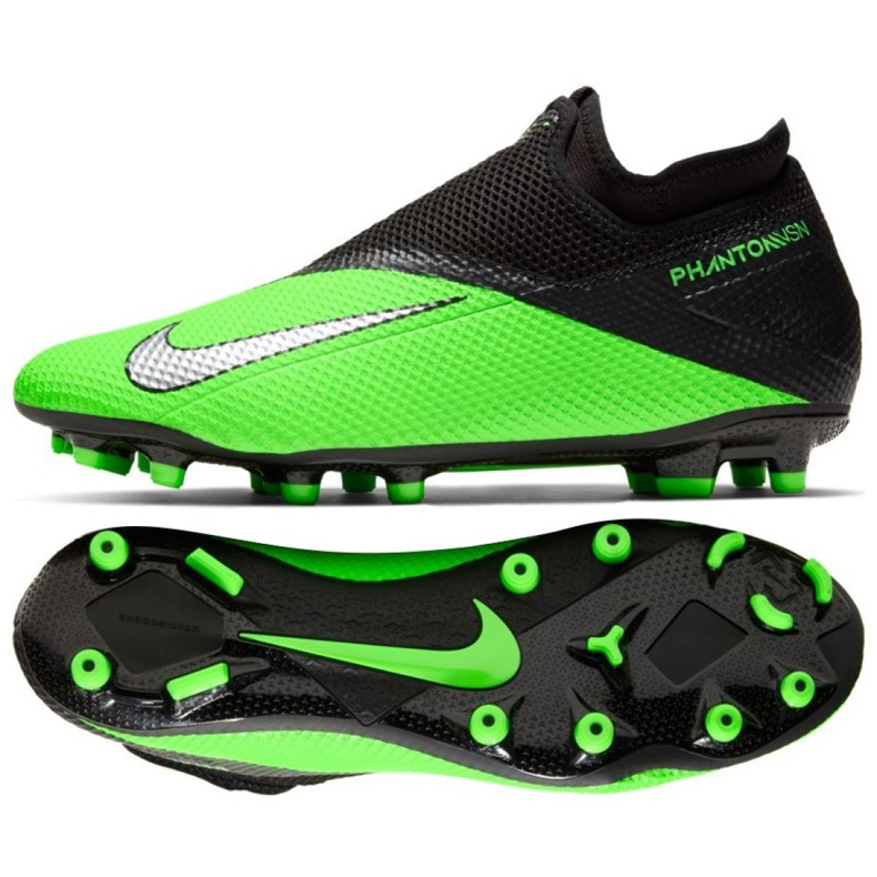 Nike Phantom Vsn 2 Academy Df Fg Mg M CD4156-306 nogometne cipele raznobojna zelena