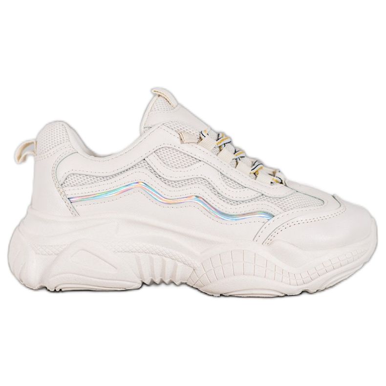 SHELOVET Tenisice na vezanje bijela