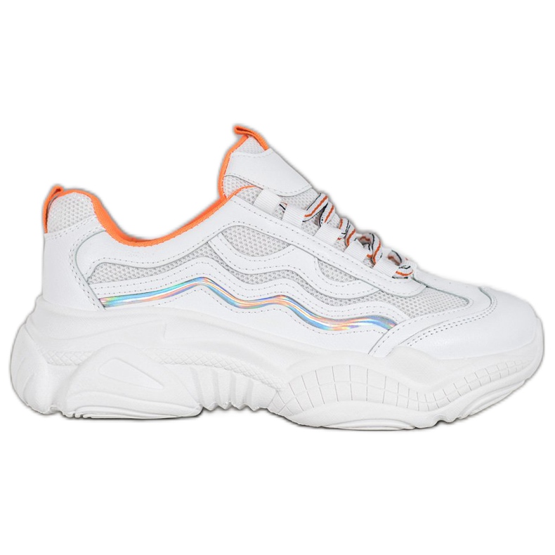 SHELOVET Tenisice na vezanje bijela