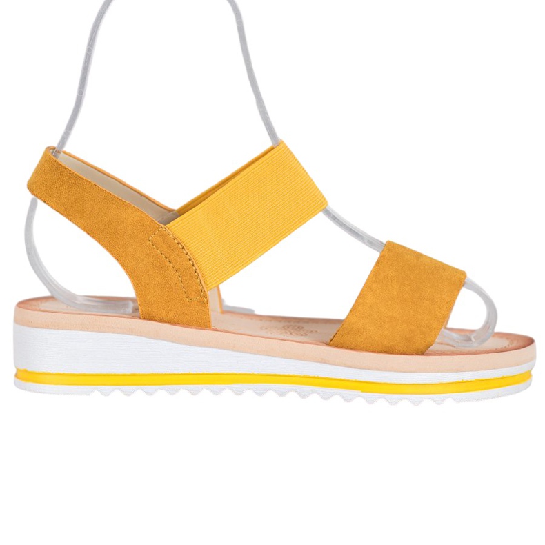 Mannika Sandale od antilopa na platformi žuta boja