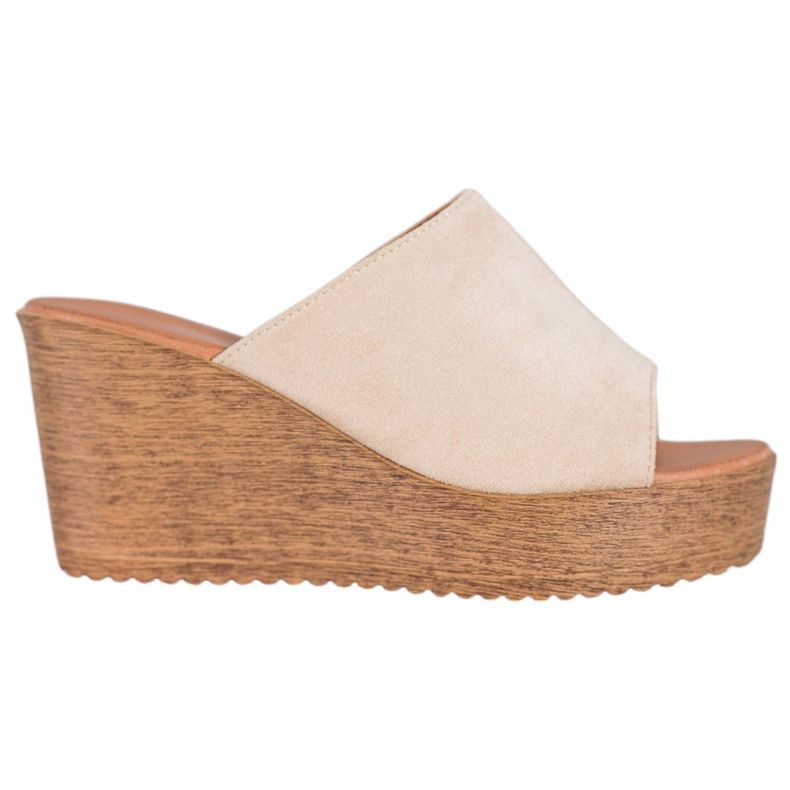 Renda Sandale s visokim potpeticama smeđa