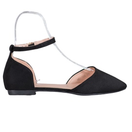 Diamantique Klasične pumpe sa kopčom crna