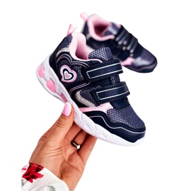 EVE Sportska dječja obuća koja sjaji na čičak tamnoplavu grimiznu boju tamnoplava ružičasta