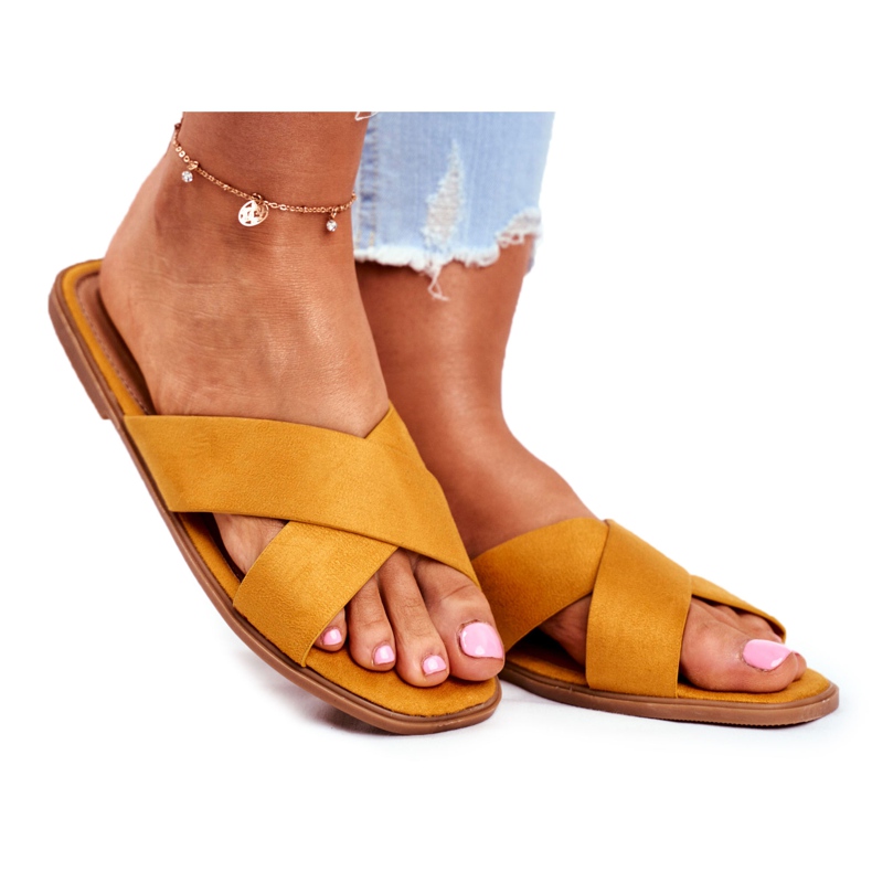 Ženske papuče, pruge, žuti Filipini žuta boja