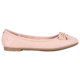 Diamantique Prošivene balerine višebojan ružičasta