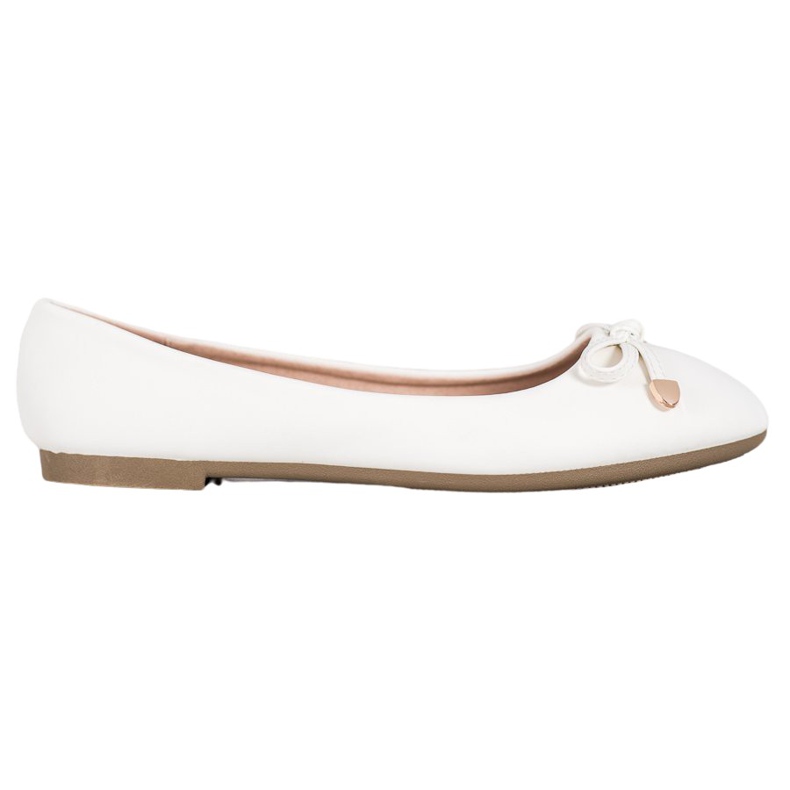 Diamantique Klasične bijele balerine bijela