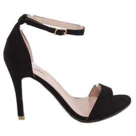 Crne GG-86P Crne sandale na iglu crna