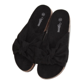 Crne plute papuče G-580 Crne crna