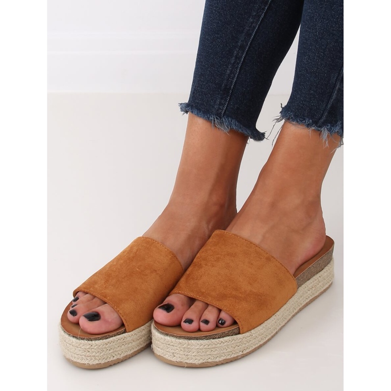 Papuče espadrile deva 10-215 Camel smeđa
