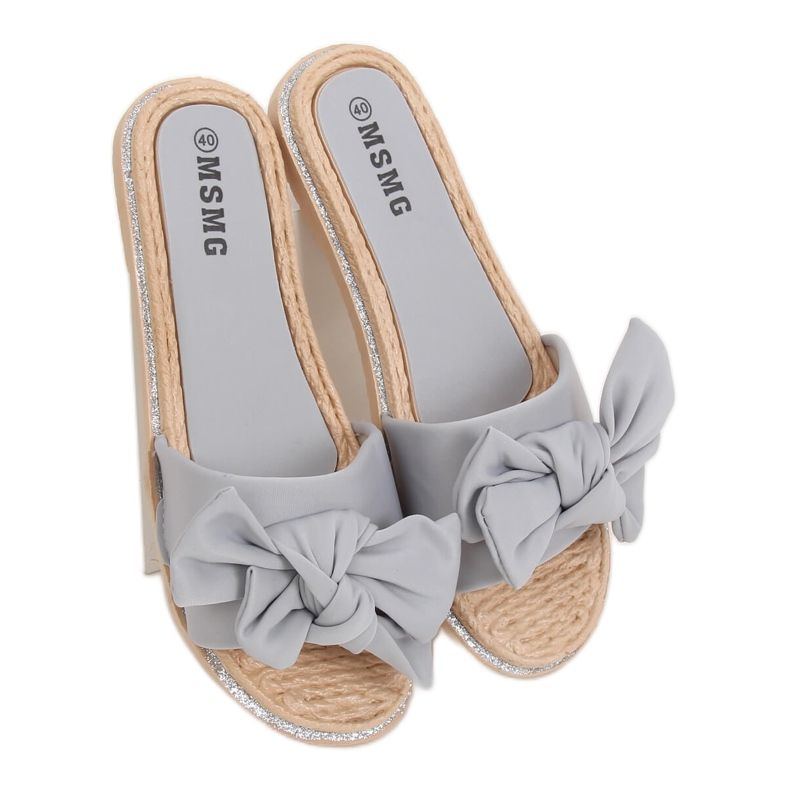 Siva Ženske sive papuče WS9020 Svijetlo siva