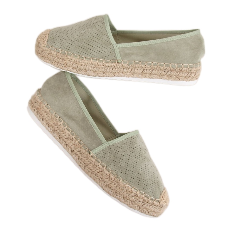 Ženske akvamarinske espadrile JH90P Green zelena