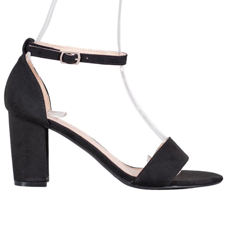 Anesia Paris Sandale s visokim potpeticama crno