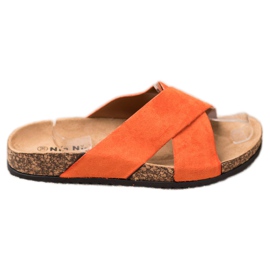 Nio Nio Ležerne papuče na platformi narančasta