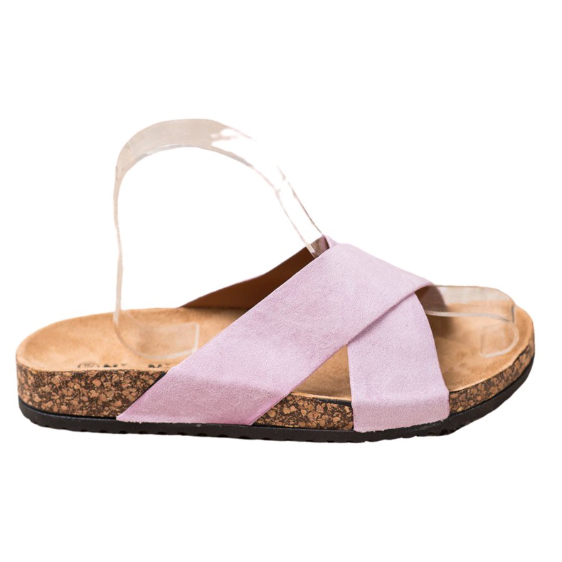 Nio Nio Ležerne papuče na platformi ružičasta