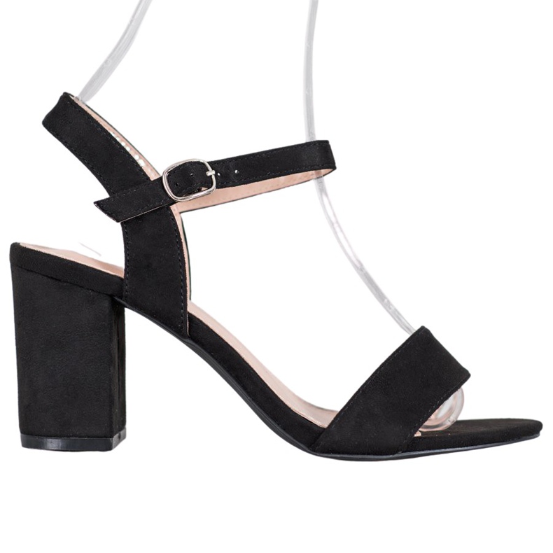 Nio Nio Sandale na šanku crno