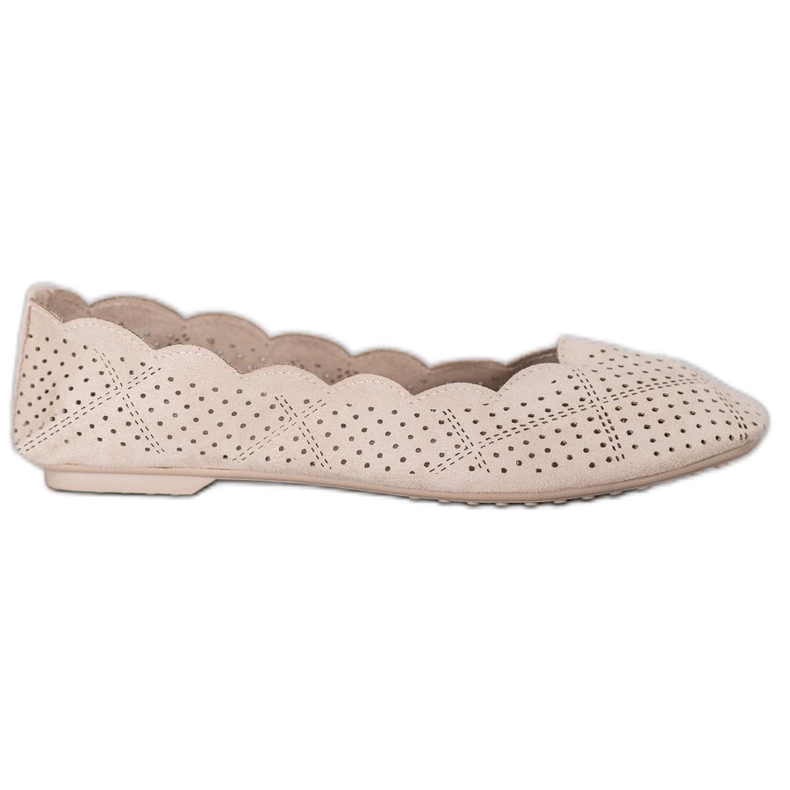 Small Swan Ažurne balerine smeđa