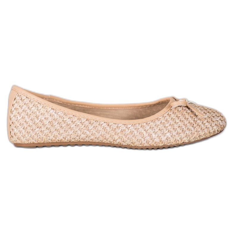 Small Swan Balerine s pletenicama smeđa