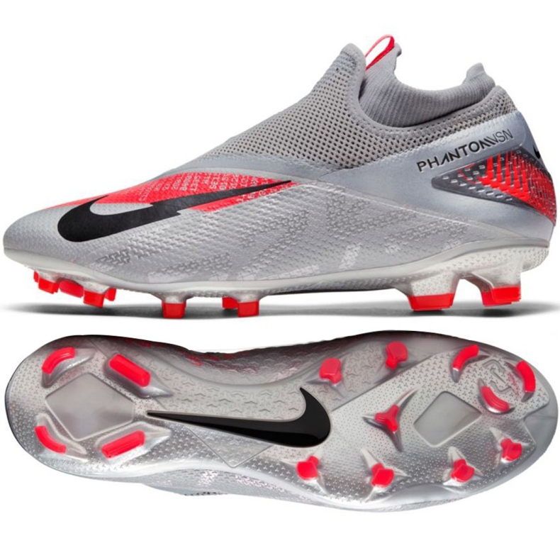 Nike Phantom Vsn 2 Pro Df Fg M CD4162-906 nogometne cipele raznobojna siva