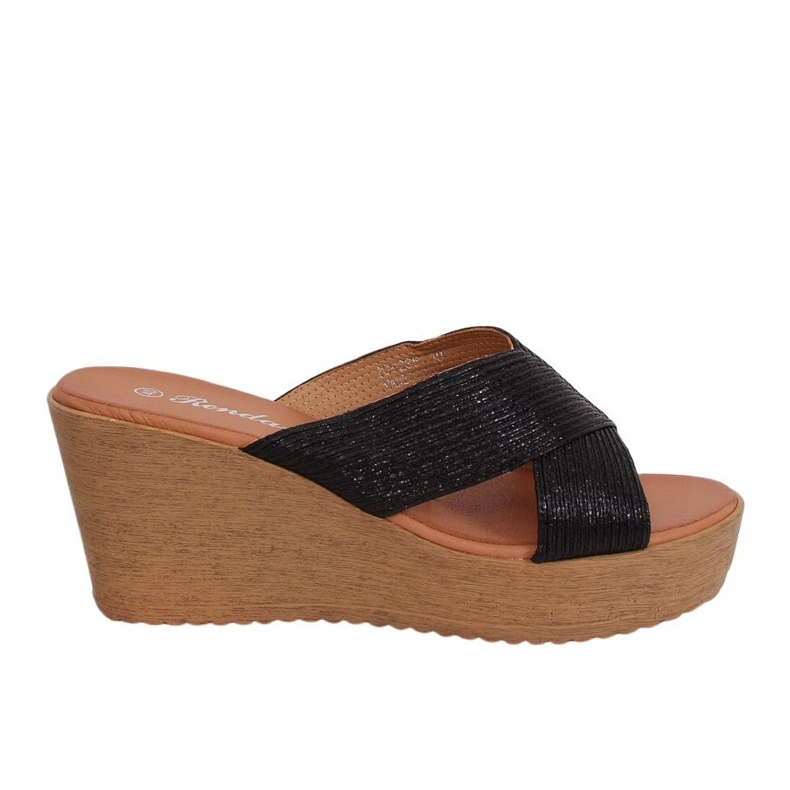 Crne Crne crne papuče 10-235 Crne crno