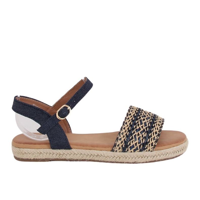 Ženske sandale espadrile tamnoplave WH933 Denim plave mornarsko plava