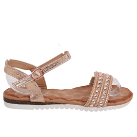 Šampanjec ženske sandale HT-68 Champagne višebojan ružičasta