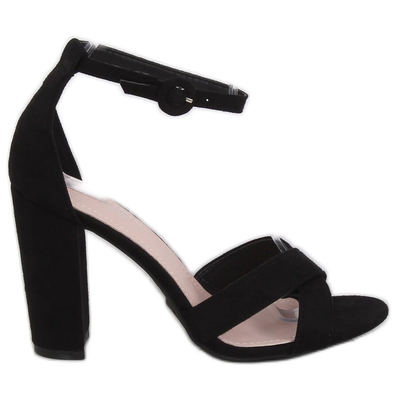 Crne sandale na postolju TU133P Black crno