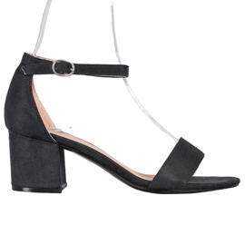 Diamantique Ležerne sandale na šanku crna