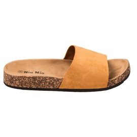 Nio Nio Klasične papuče na platformi smeđa