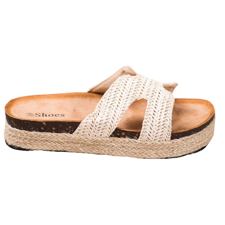 SHELOVET Udobne ležerne papuče smeđa