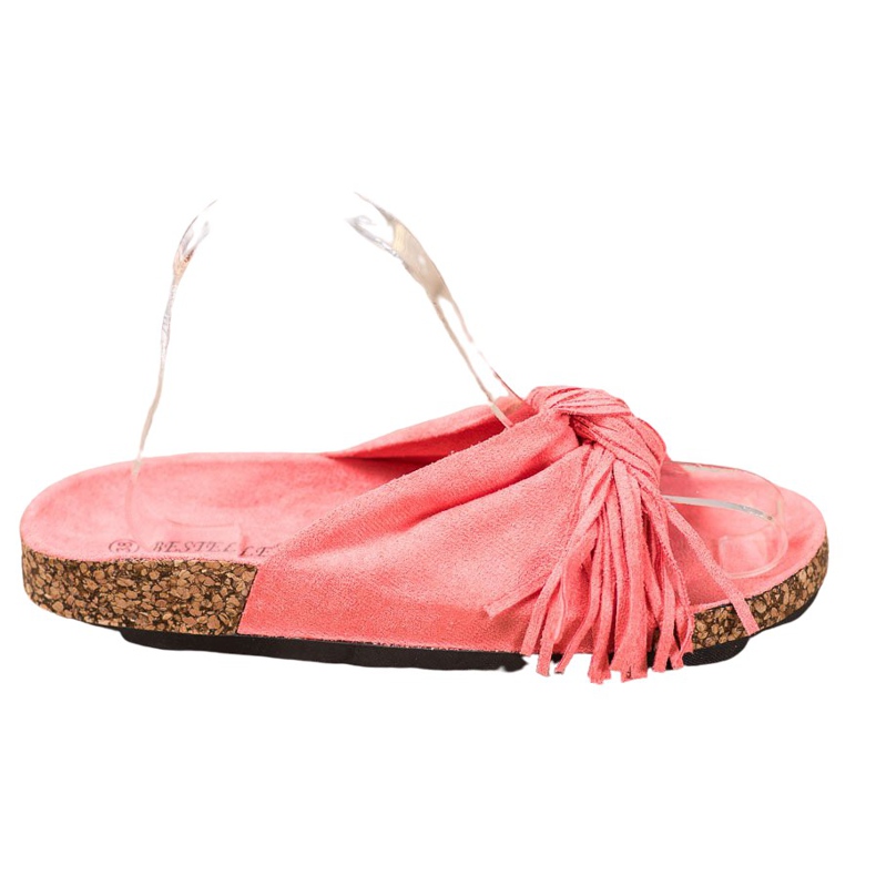 Bestelle Papuče od antilopa s resama crvena