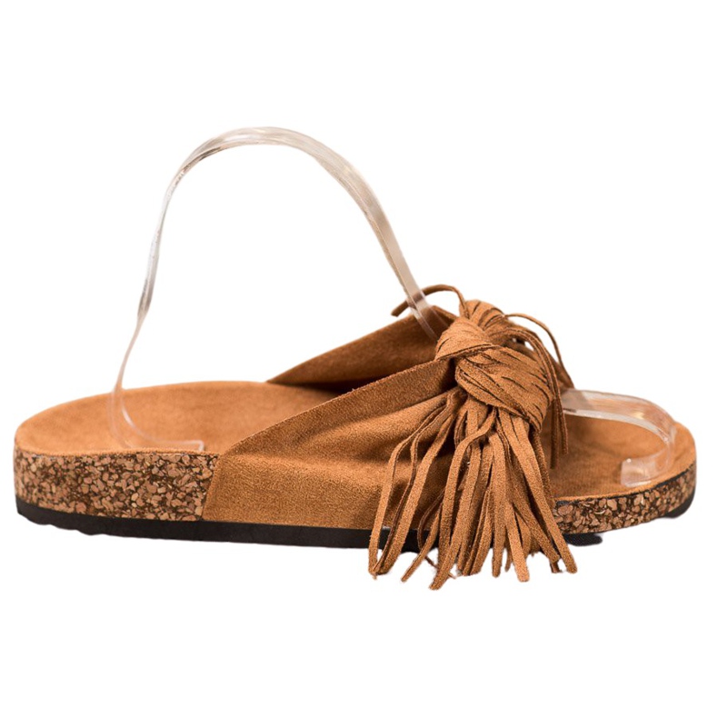 Bestelle Papuče od antilopa s resama smeđa