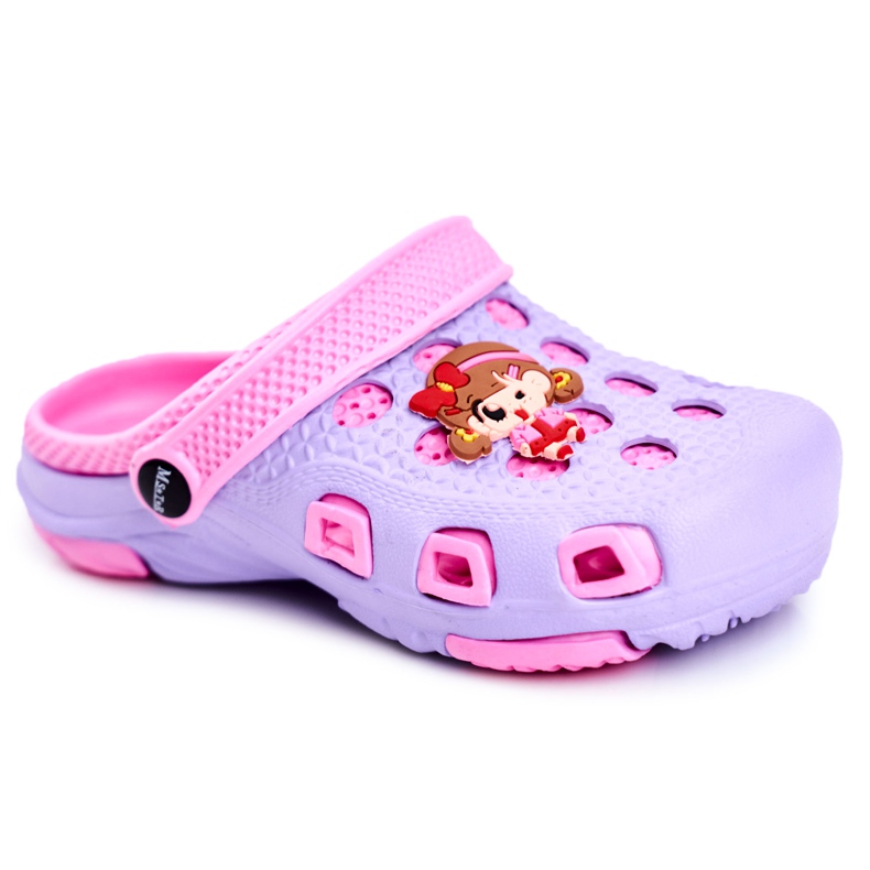 Giolan Dječje papuče pjene Crocs Violet Girl ljubičasta ružičasta