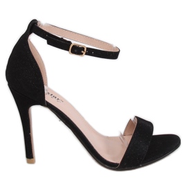 Crne GG-85P Crne sandale na iglu crna