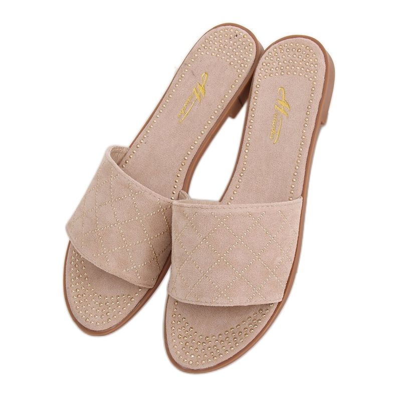 Ženske bež papuče Q-85 Marelica