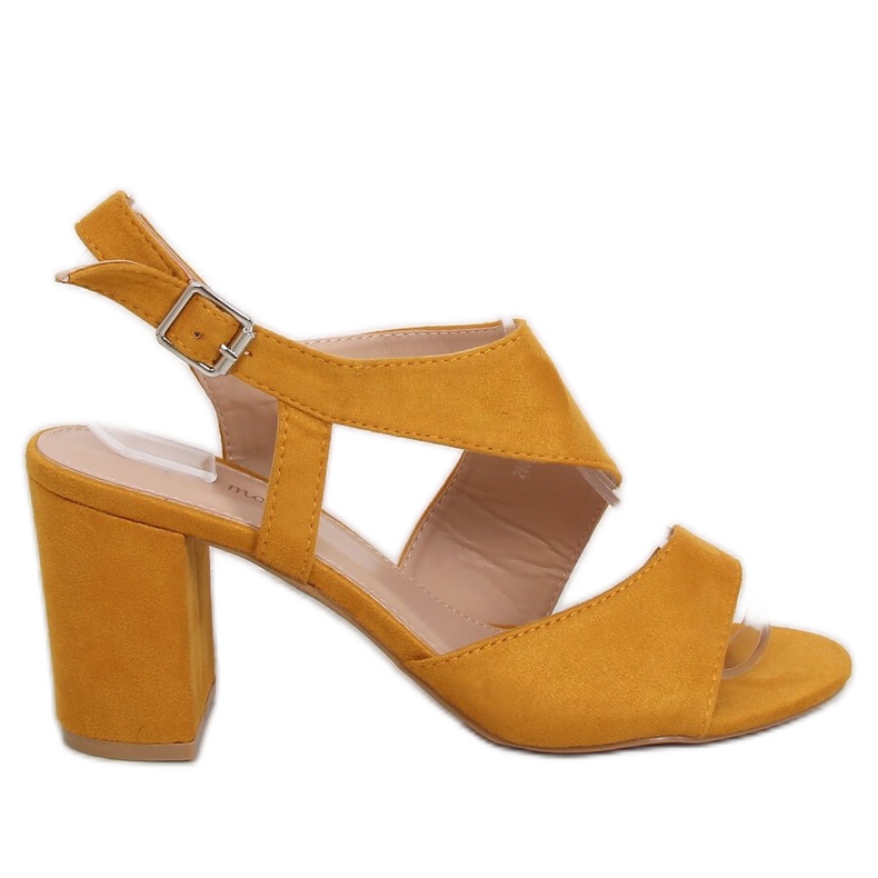 Sandale na stupu med 2800 Žuta žuta boja
