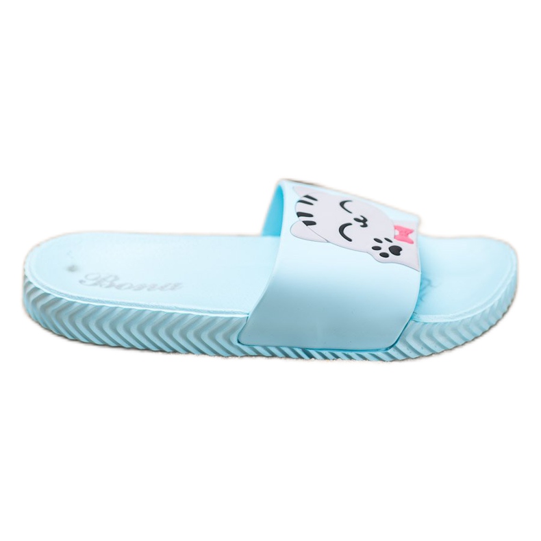 Bona Plave papuče s aplikacijom plava