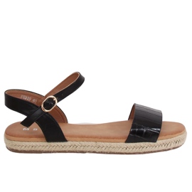 Crne sandale espadrile WH939 Crne crna