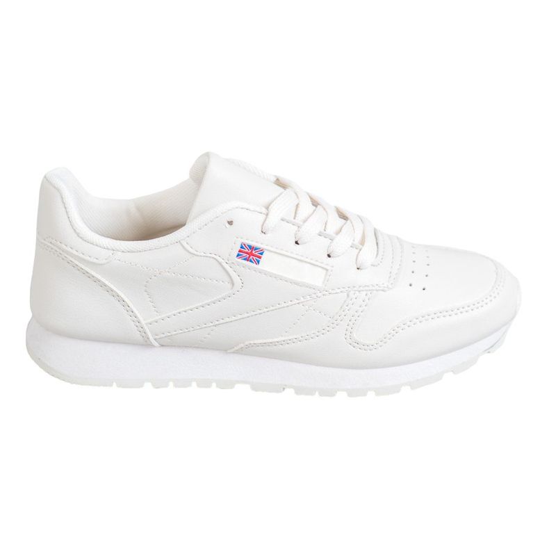 SHELOVET Vezane cipele od eko kože bijela