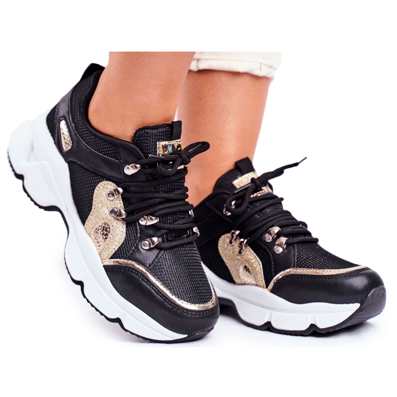 SEA Ženske sportske cipele Black Gold Peking crno žuta boja