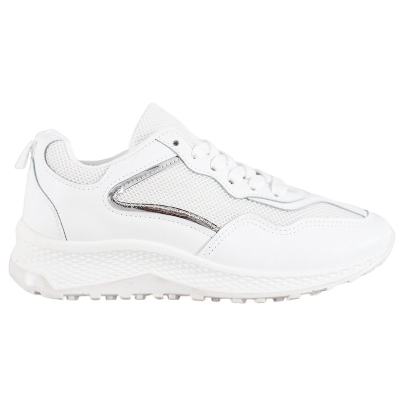 SHELOVET Klasične bijele tenisice bijela siva