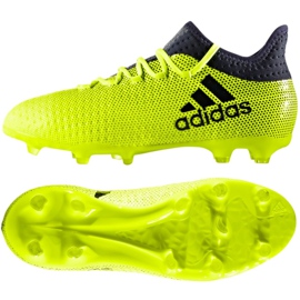 Kopačke Adidas X 17.1 Jr S82297 višebojan zelena