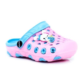 Dječje papuče pjene Crocs Pink Rabbit Zoë ružičasta